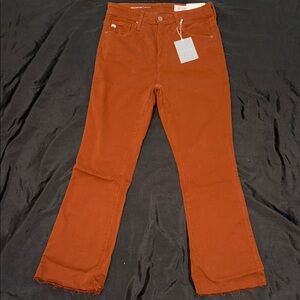 Chic Rust Flare Jeans for Women